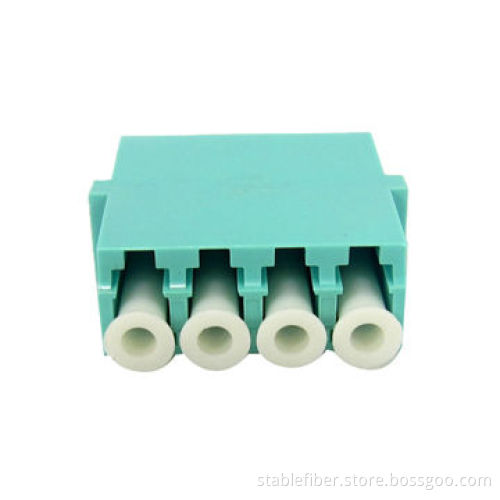 LC Fiber Optic Adapter with PC/APC End-face Polishing and SX/DX/Quad, Various Colors are Available